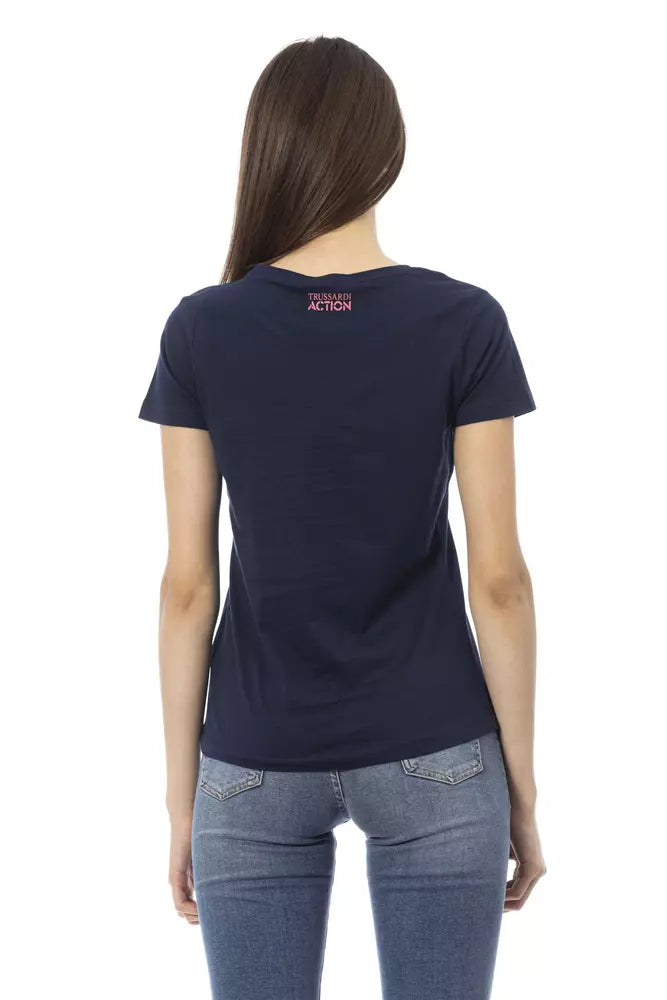 Trussardi Action Blue Cotton Women's T-Shirt